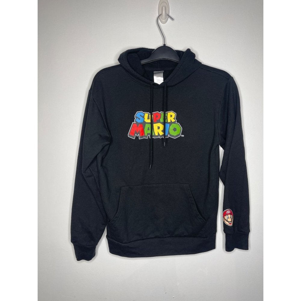 Super Mario Black Hoodie Size Small